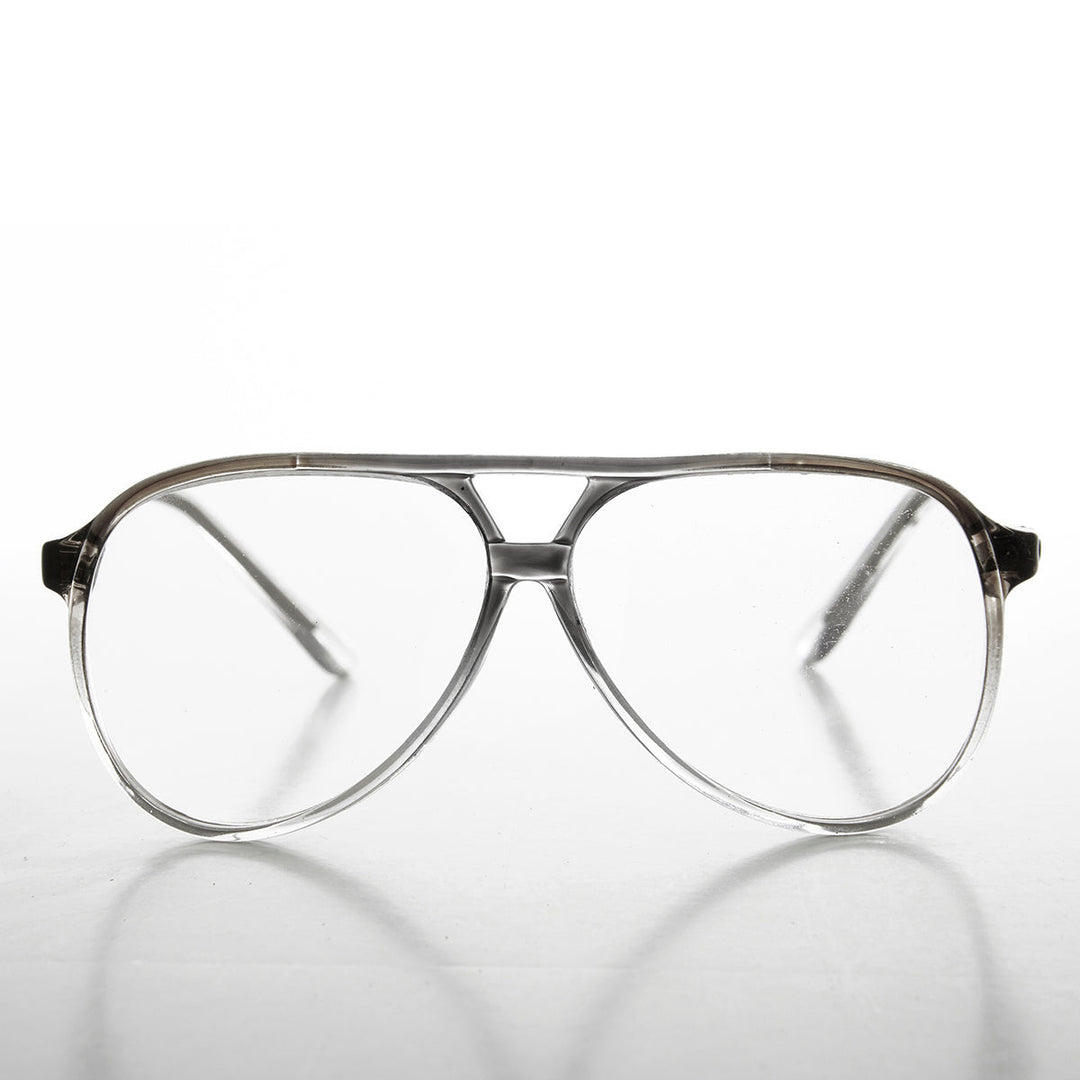 Retro Clear Lens Pilot Glasses - Atlas