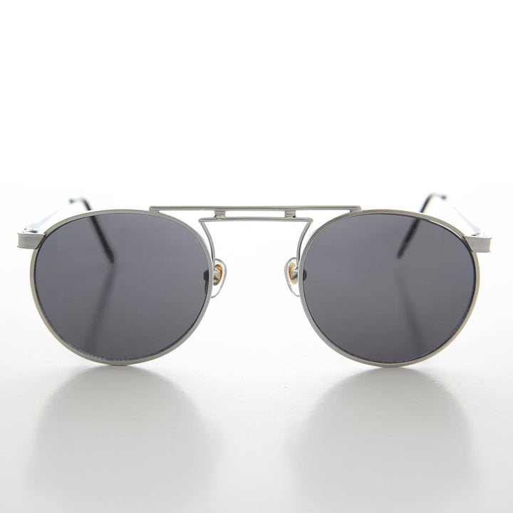 Round Art Deco Vintage Sunglasses - Aztec