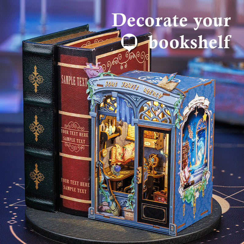 Soul Travel Agency Dollhouse Book Nook Kit - Miniature Wizardi Roombox Kit