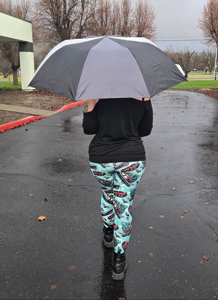 Christmas Ride (Semi-Exclusive) - Goth Creepmas High-quality Handcrafted Vibrant Leggings
