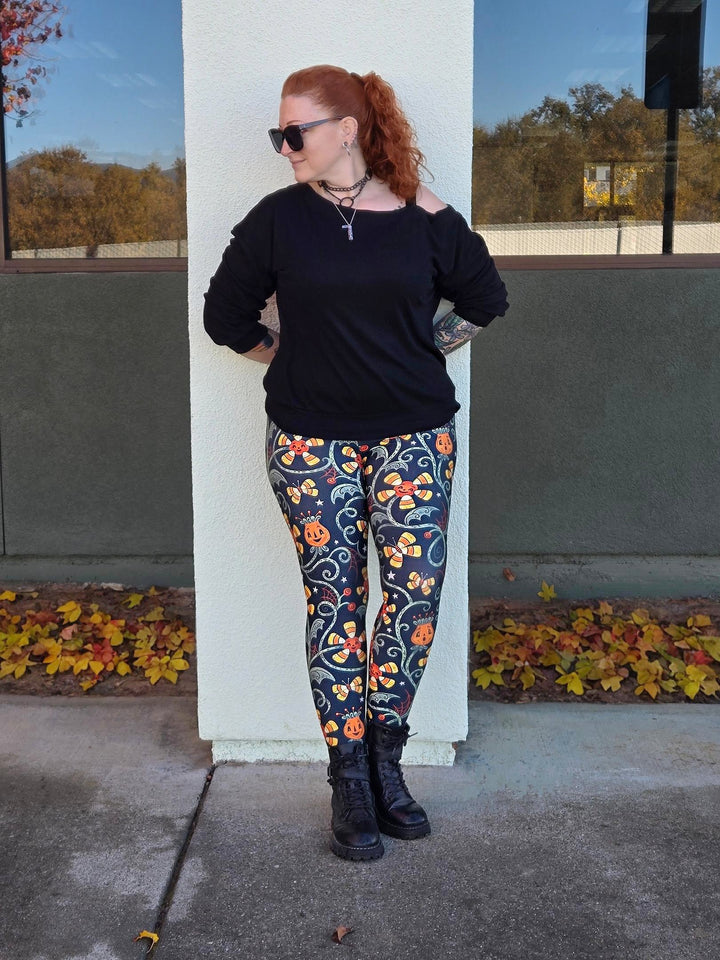 Spooky Sweet Garden (Johanna Parker Exclusive) - High-quality Handcrafted Vibrant Leggings