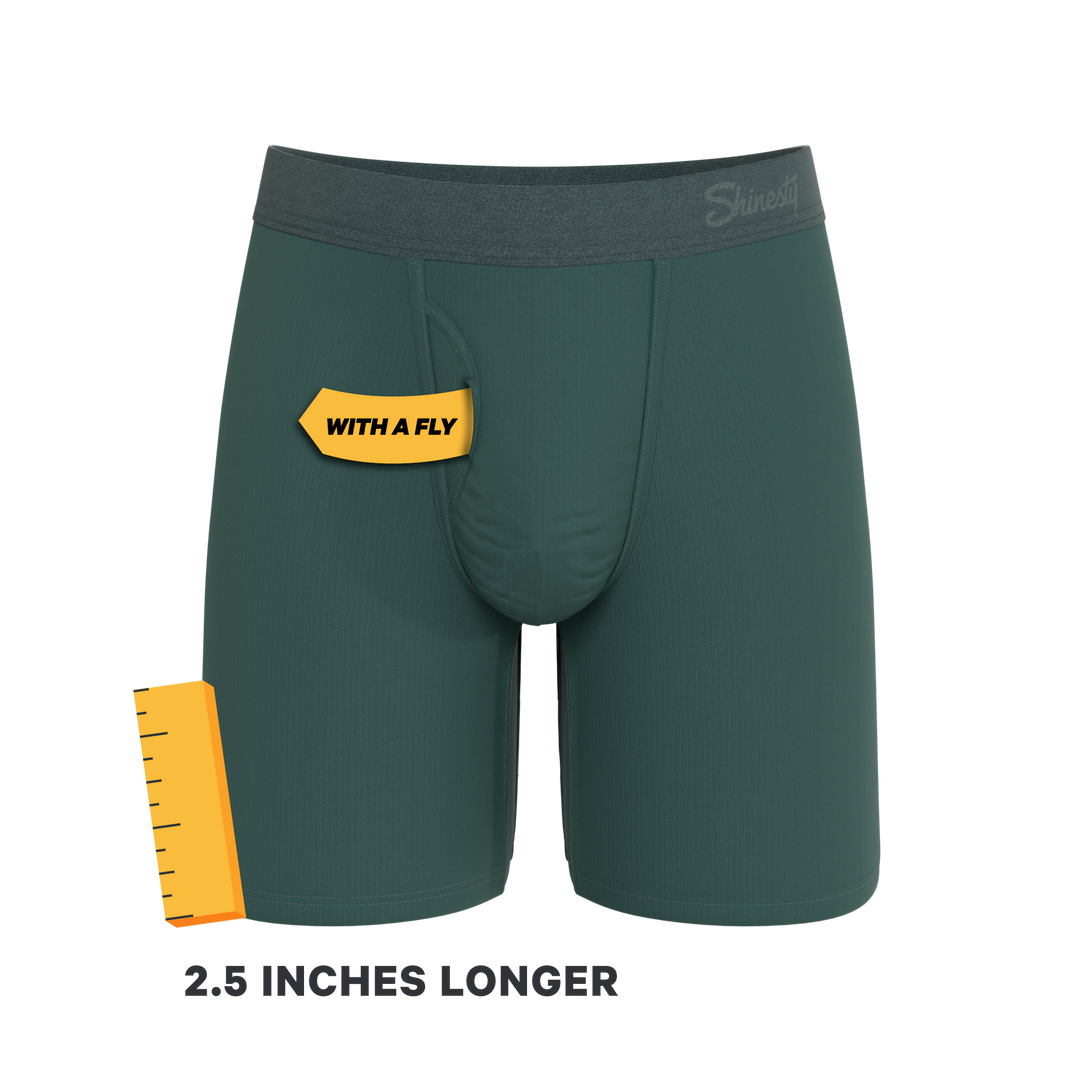 The Alloy | Dark Teal Long Leg Ball Hammock® Pouch Underwear With Fly