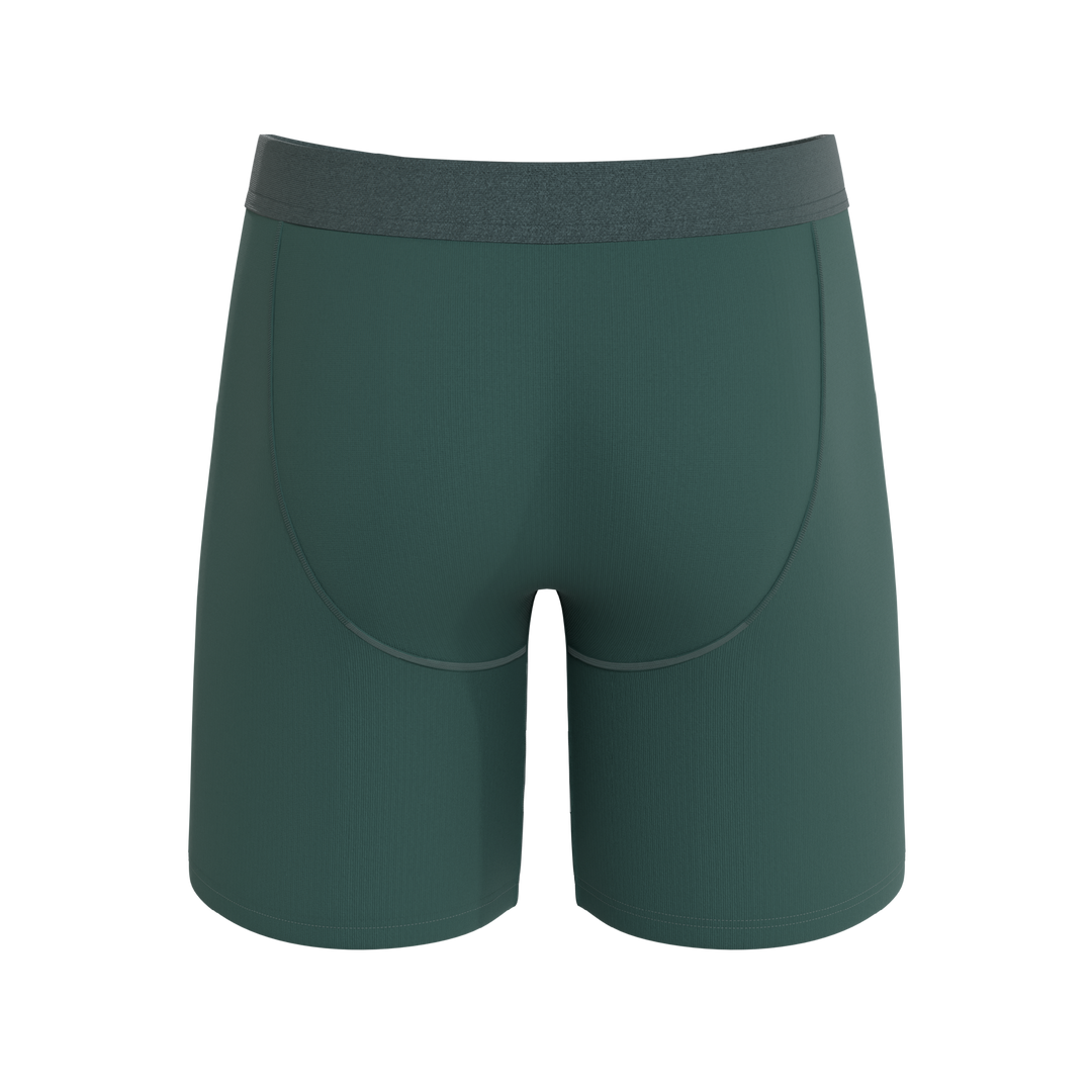The Alloy | Dark Teal Long Leg Ball Hammock® Pouch Underwear With Fly