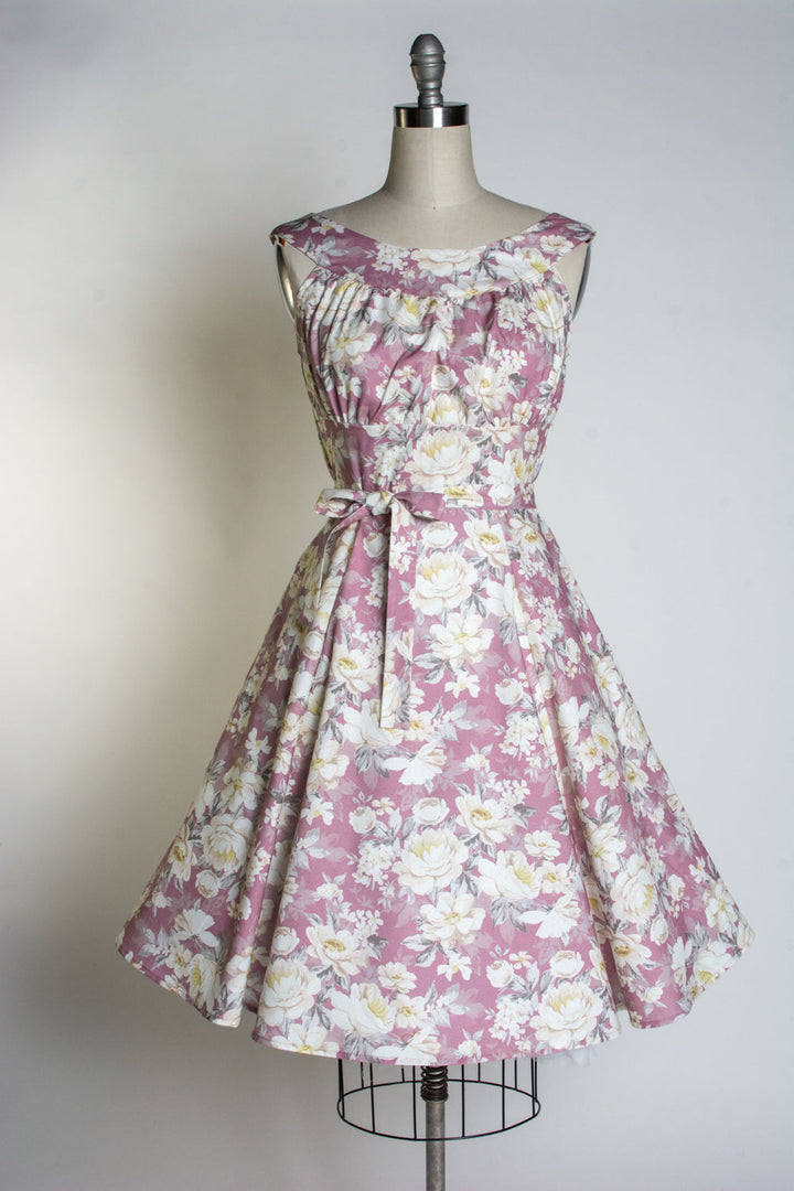 Amanda Dress - Huntington Gardens, Mauve