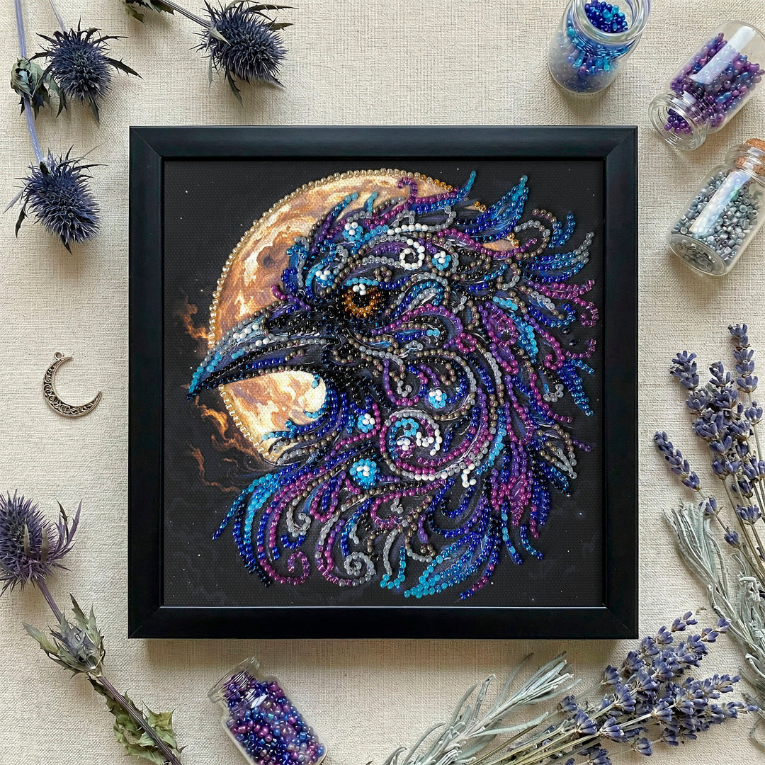 Amber Gaze Mini Bead Embroidery Kit by Abris Art AM-270