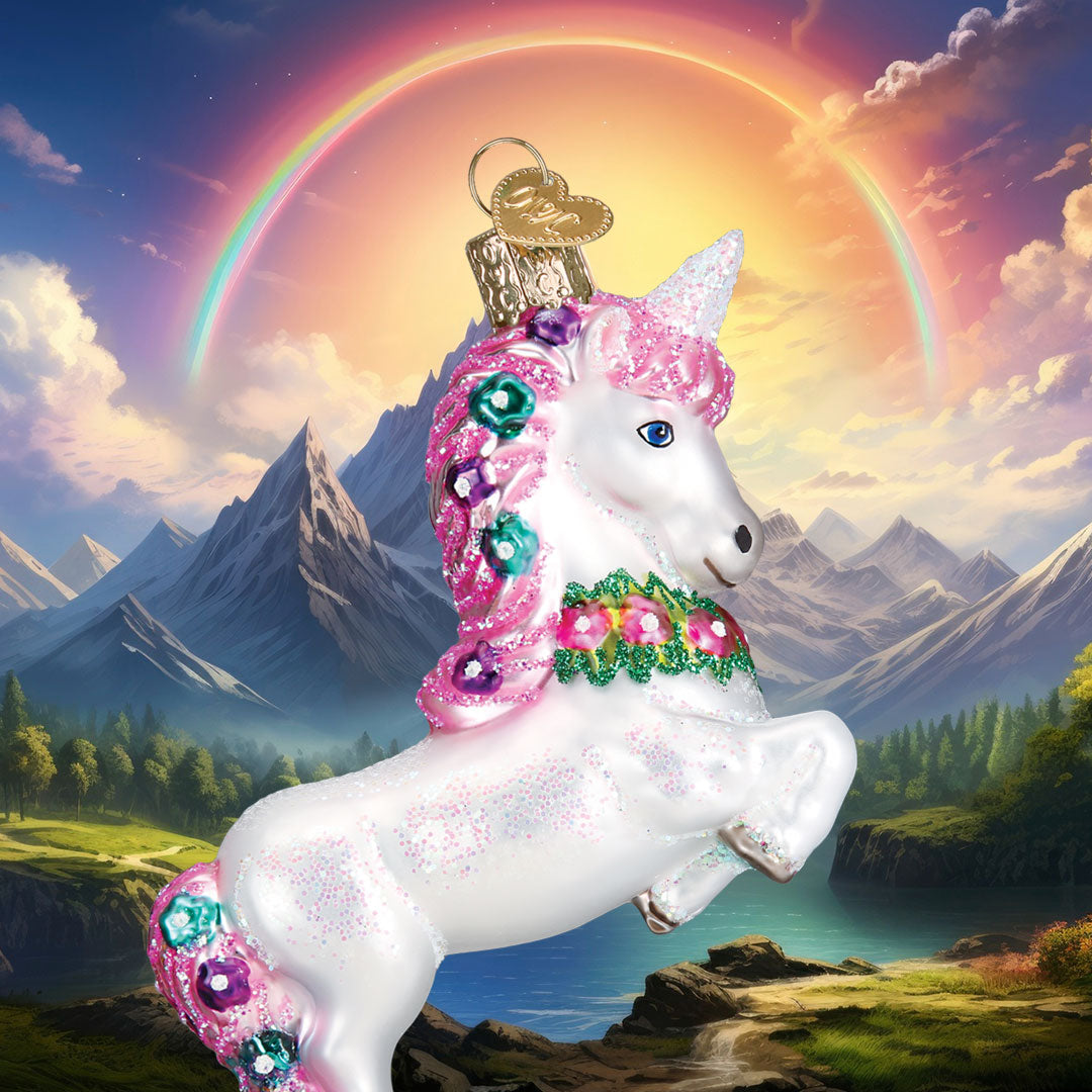 Prancing Unicorn Ornament