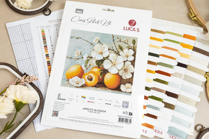 Apricot blossom B7062L Counted Cross-Stitch Kit