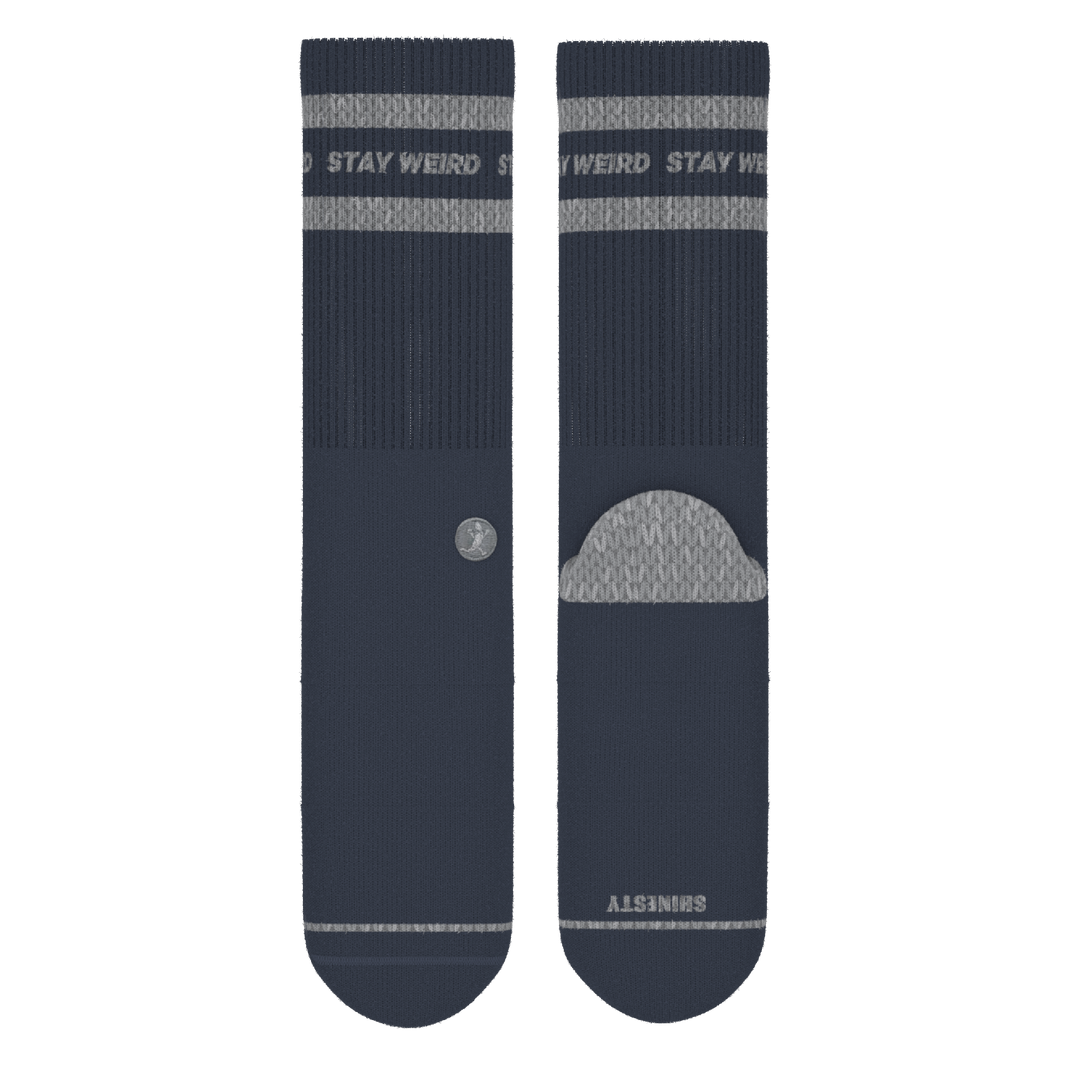 The Arctic | Navy and Grey Heel Hammock™ Crew Socks