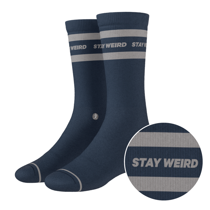 The Arctic | Navy and Grey Heel Hammock™ Crew Socks