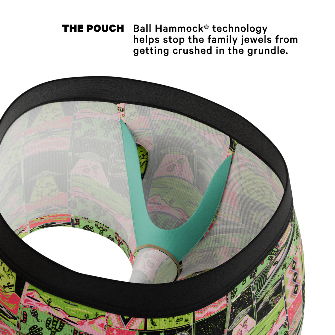 The Area 51 | Retro-Futuristic Alien Ball Hammock® Pouch Trunks Underwear