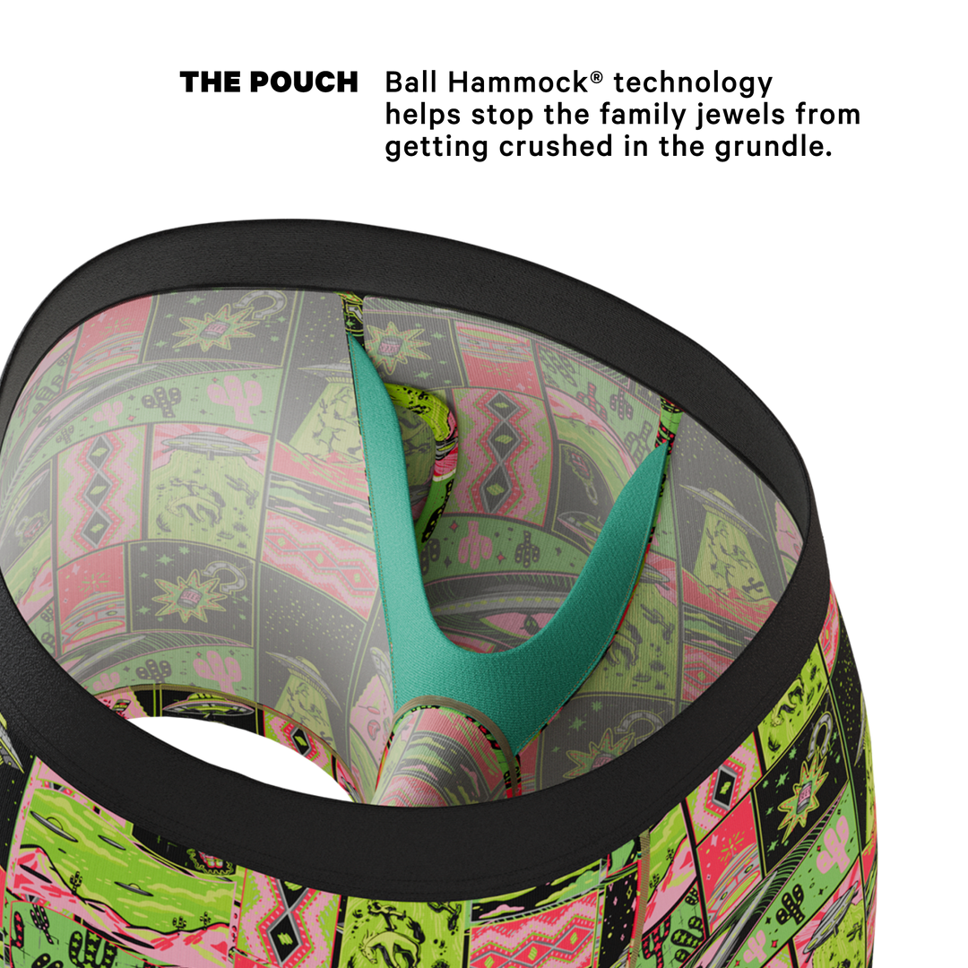 The Area 51 | Retro-Futuristic Alien Ball Hammock® Pouch Underwear With Fly