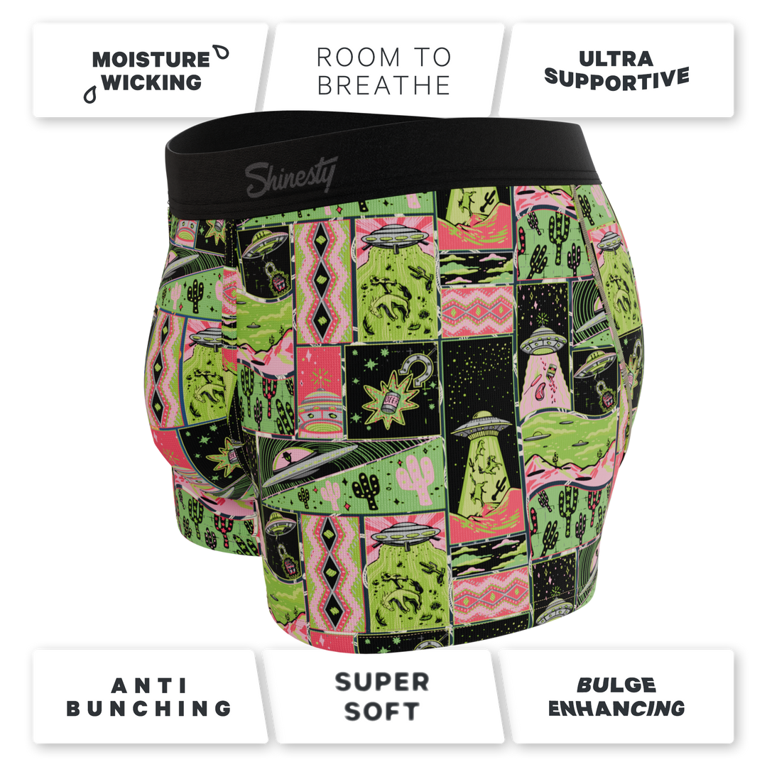 The Area 51 | Retro-Futuristic Alien Ball Hammock® Pouch Trunks Underwear