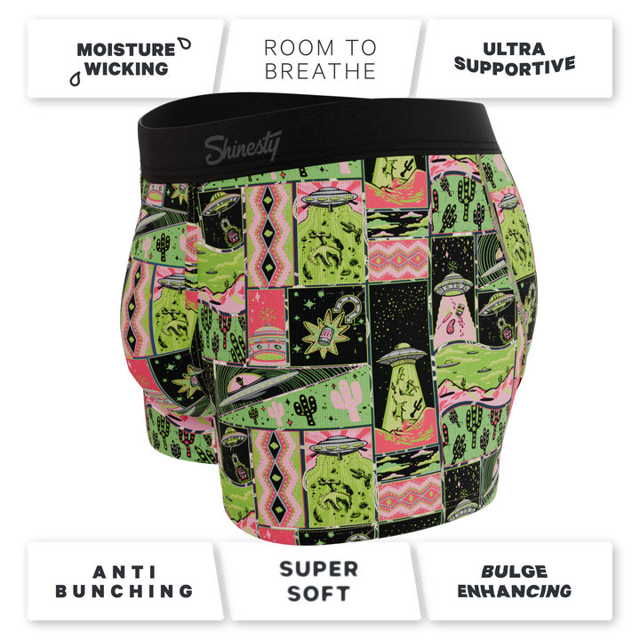 The Area 51 | Retro-Futuristic Alien Ball Hammock® Pouch Trunks Underwear