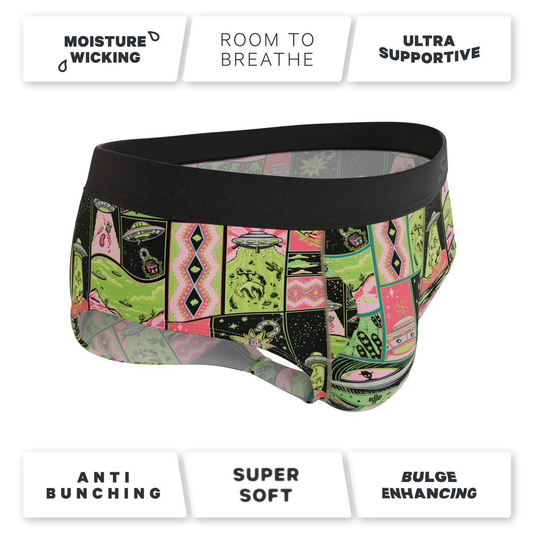 The Area 51 | Retro-Futuristic Alien Ball Hammock® Pouch Underwear Briefs