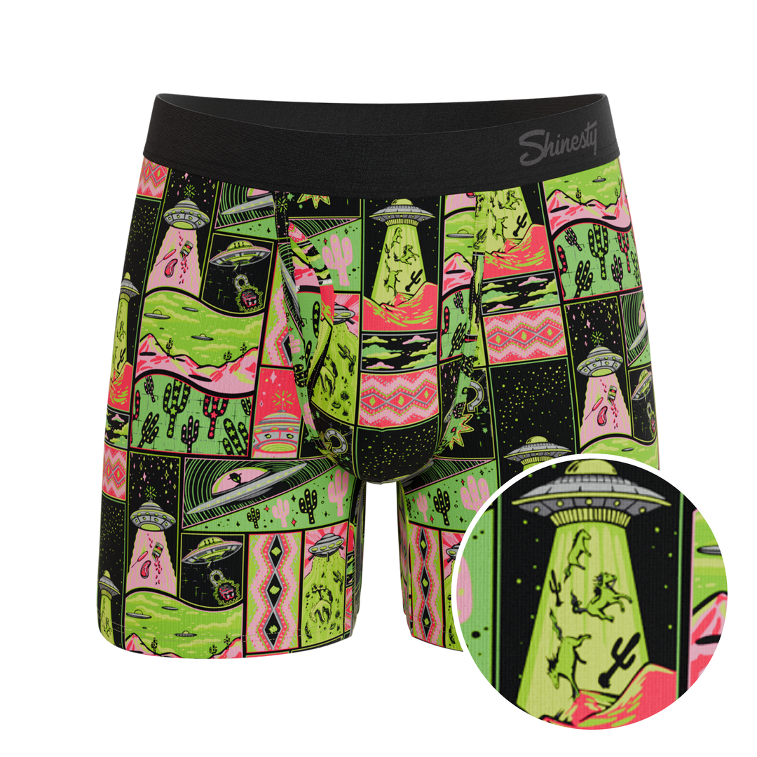 The Area 51 | Retro-Futuristic Alien Ball Hammock® Pouch Underwear With Fly