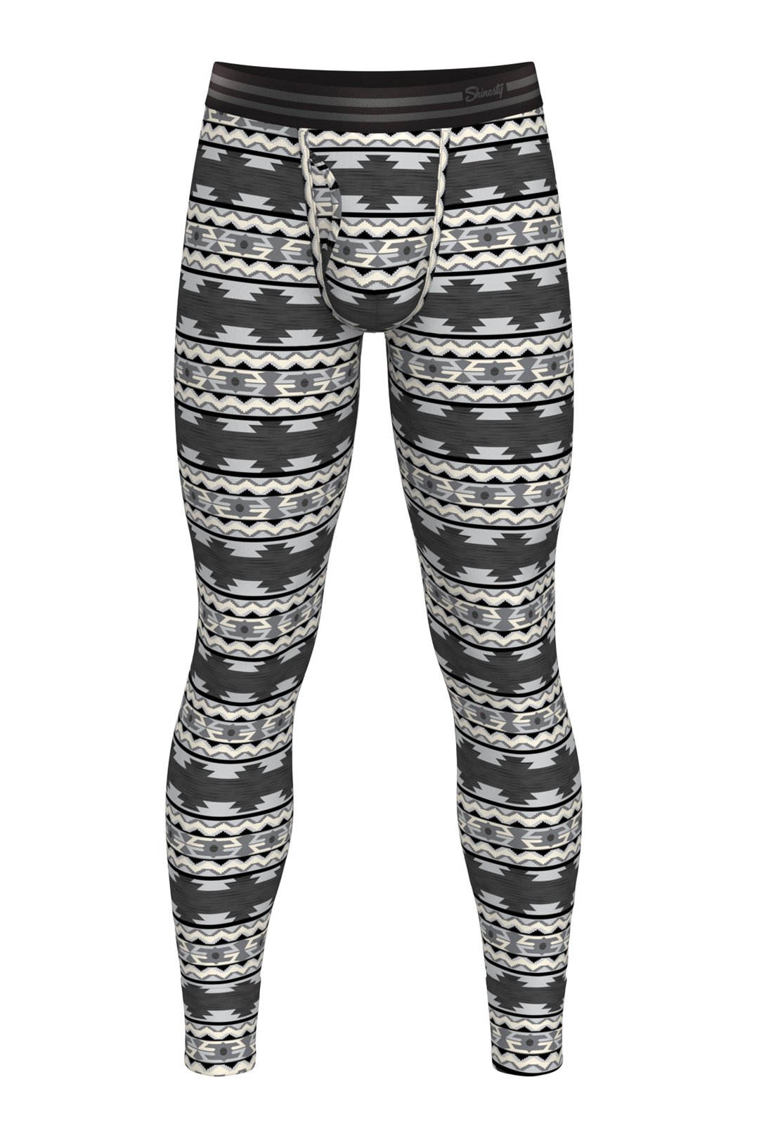 The Arroyo Grande | Grey and Black Aztec Ball Hammock® Long Johns