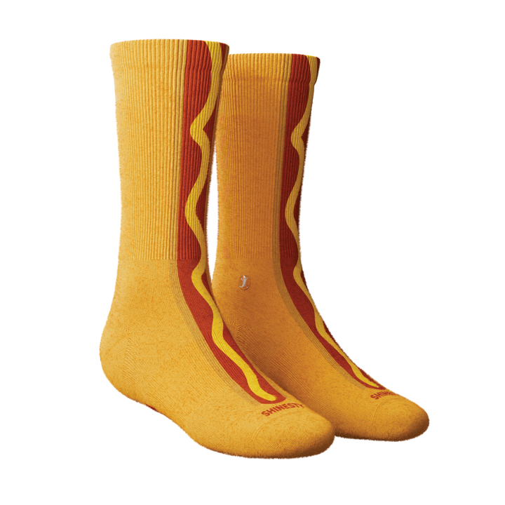 The Ask Me | Hot Dog Heel Hammock™ Crew Socks