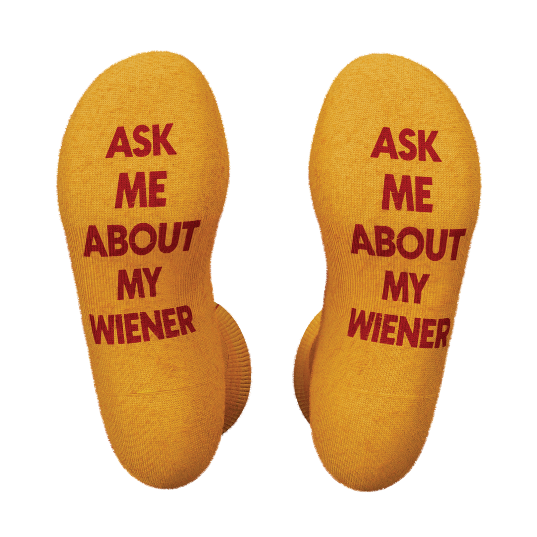 The Ask Me | Hot Dog Heel Hammock™ Crew Socks