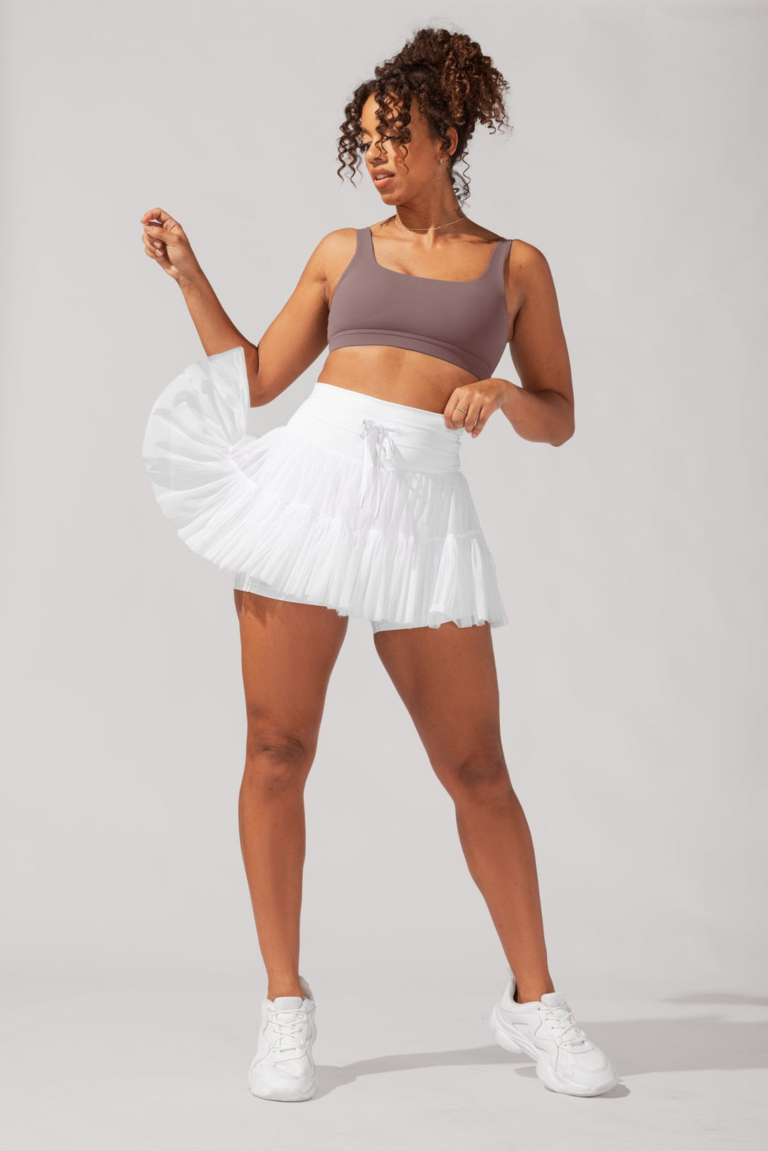 Pirouette Skort - Cool White