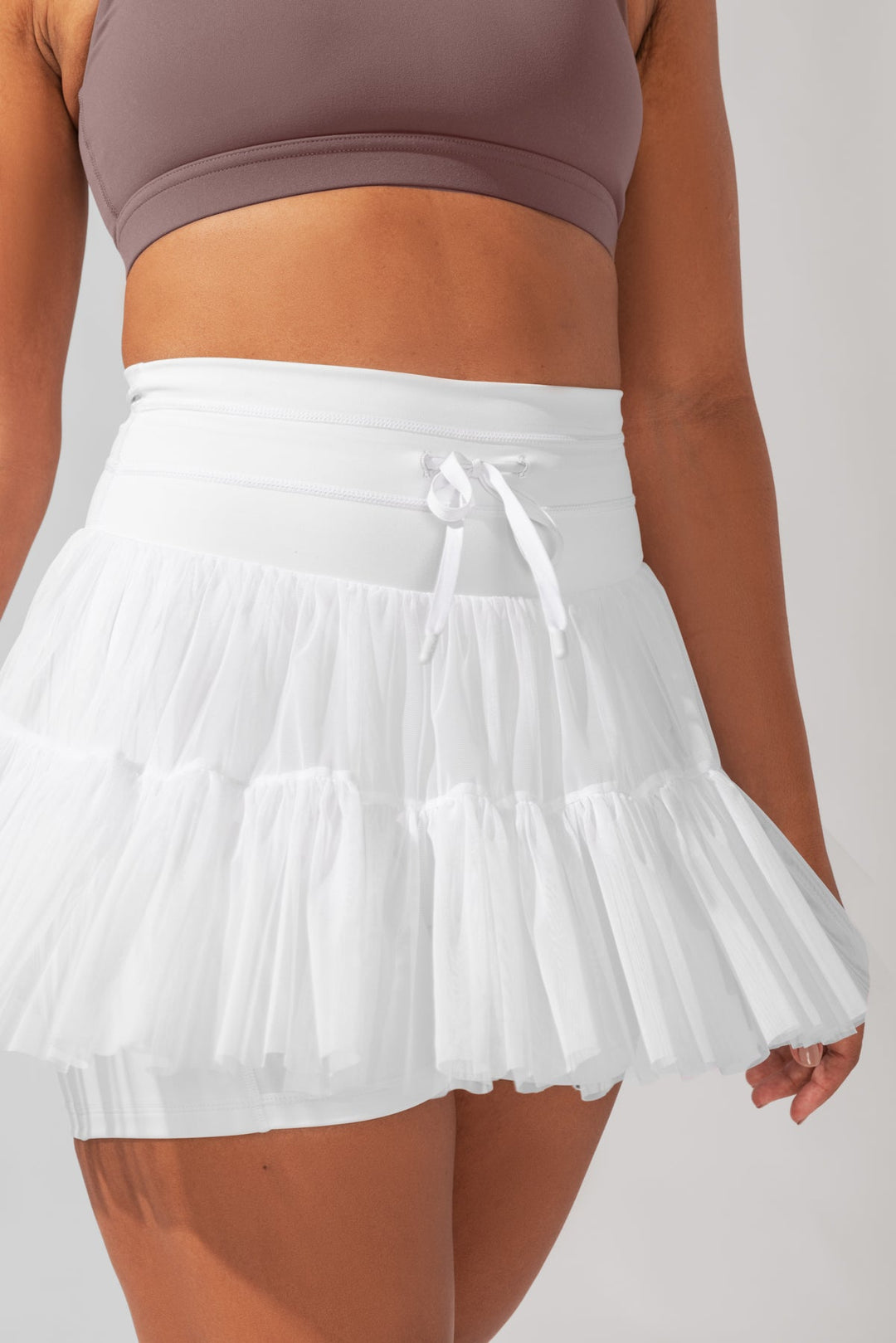 Pirouette Skort - Cool White