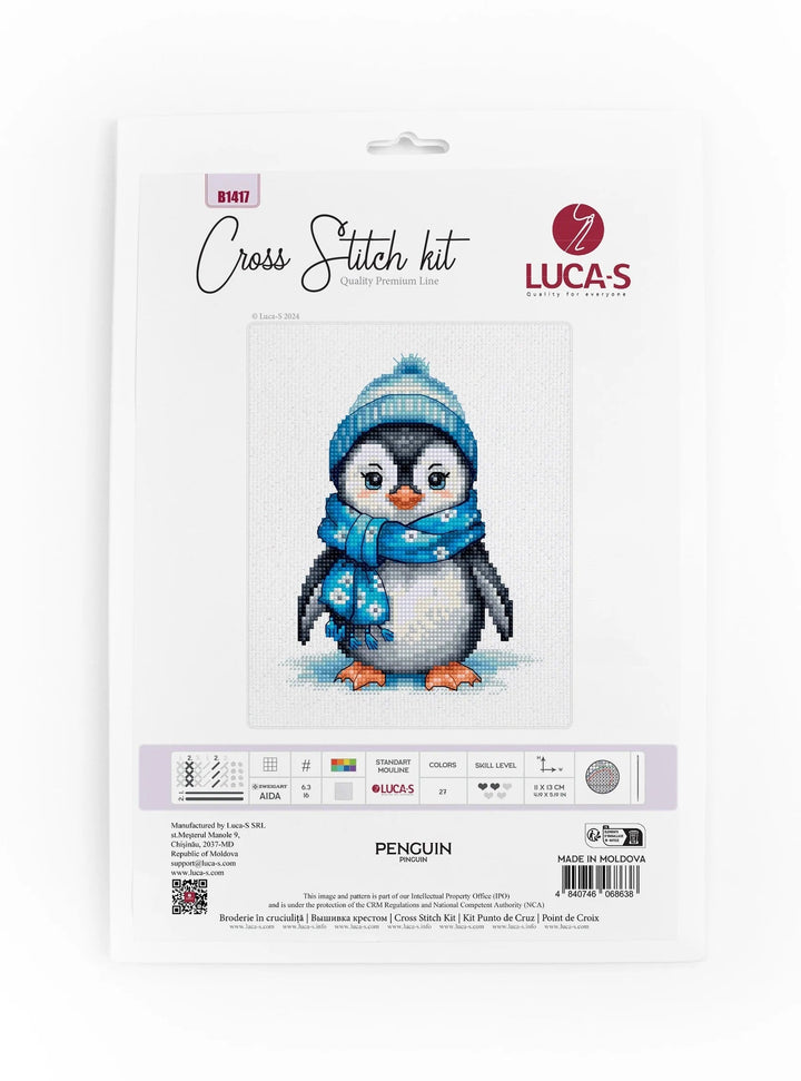 The Penguin B1417L Counted Cross-Stitch Kit