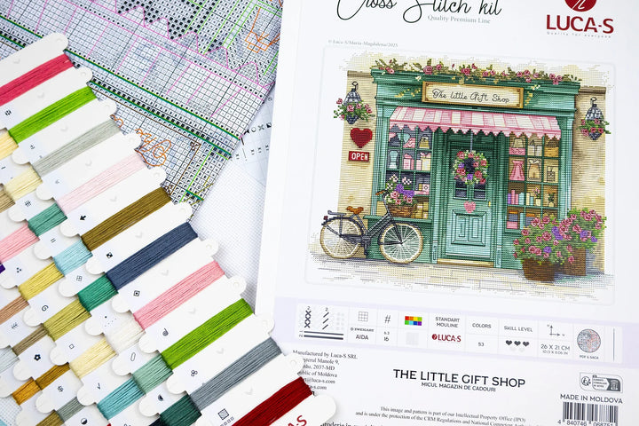 The Little Gift Shop Counted Cross-Stitch Kit by Luca-S B1429L