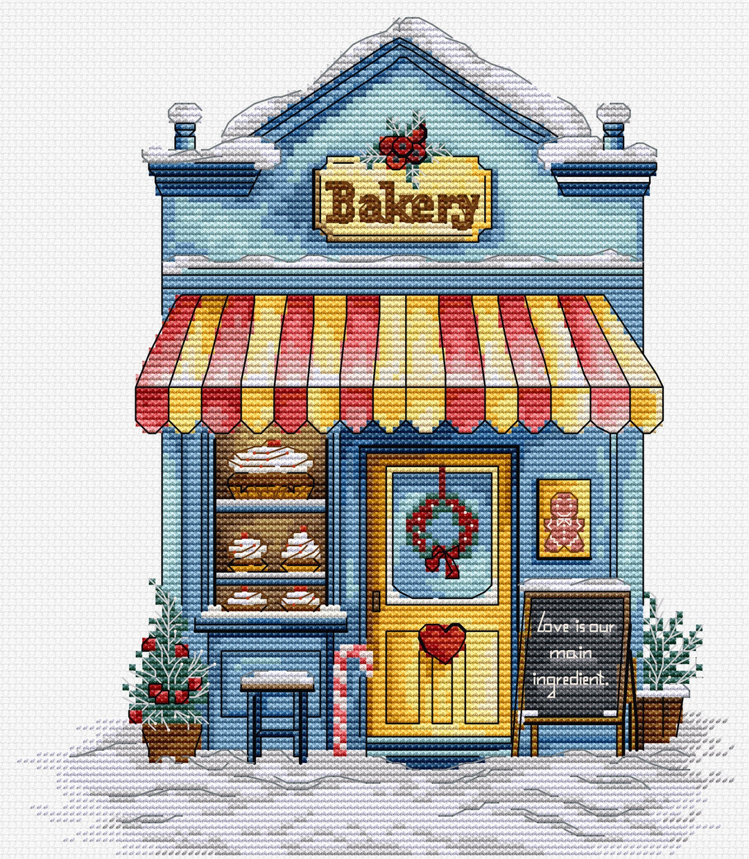 Patisserie Bakery Counted Cross-Stitch Kit by Luca-S B1430L