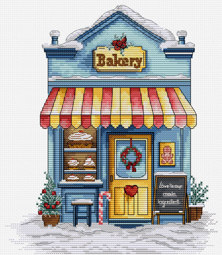 Patisserie Bakery Counted Cross-Stitch Kit by Luca-S B1430L
