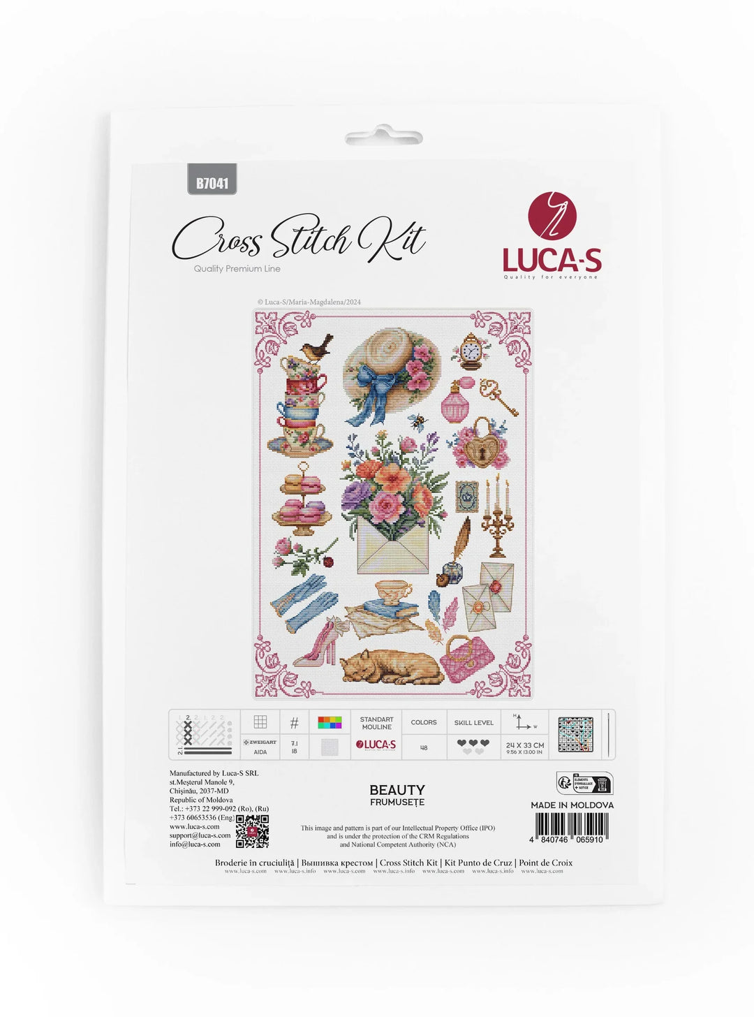Beauty B7041L Counted Cross-Stitch Kit