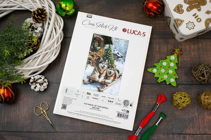 The Magic of the Nordic Winter Counted Cross-Stitch Kit by Luca-S B722L