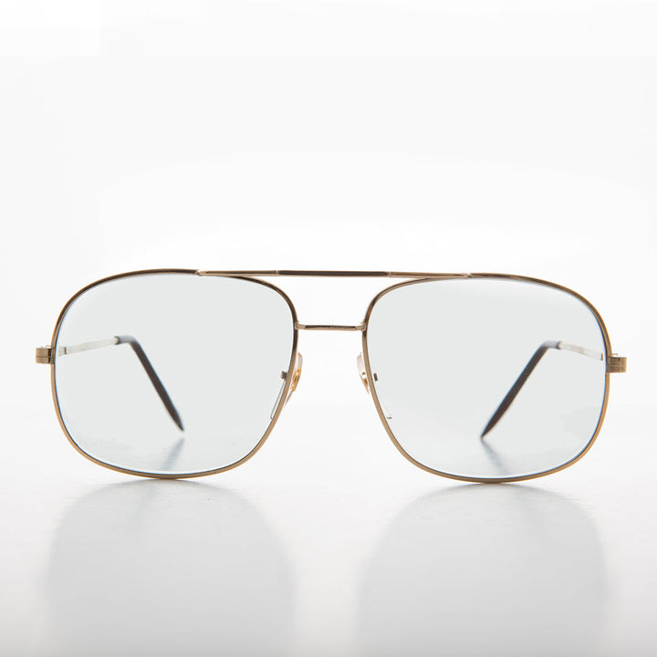 Vintage Aviator Sunglass with Glass Transition Lenses - Bandit