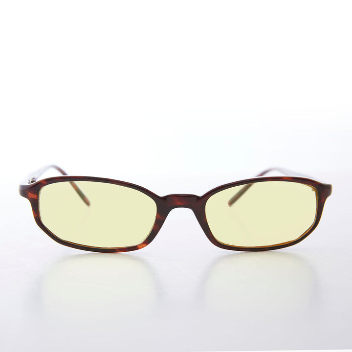 Small Rectangle Tinted Lens Sunglasses - Bard