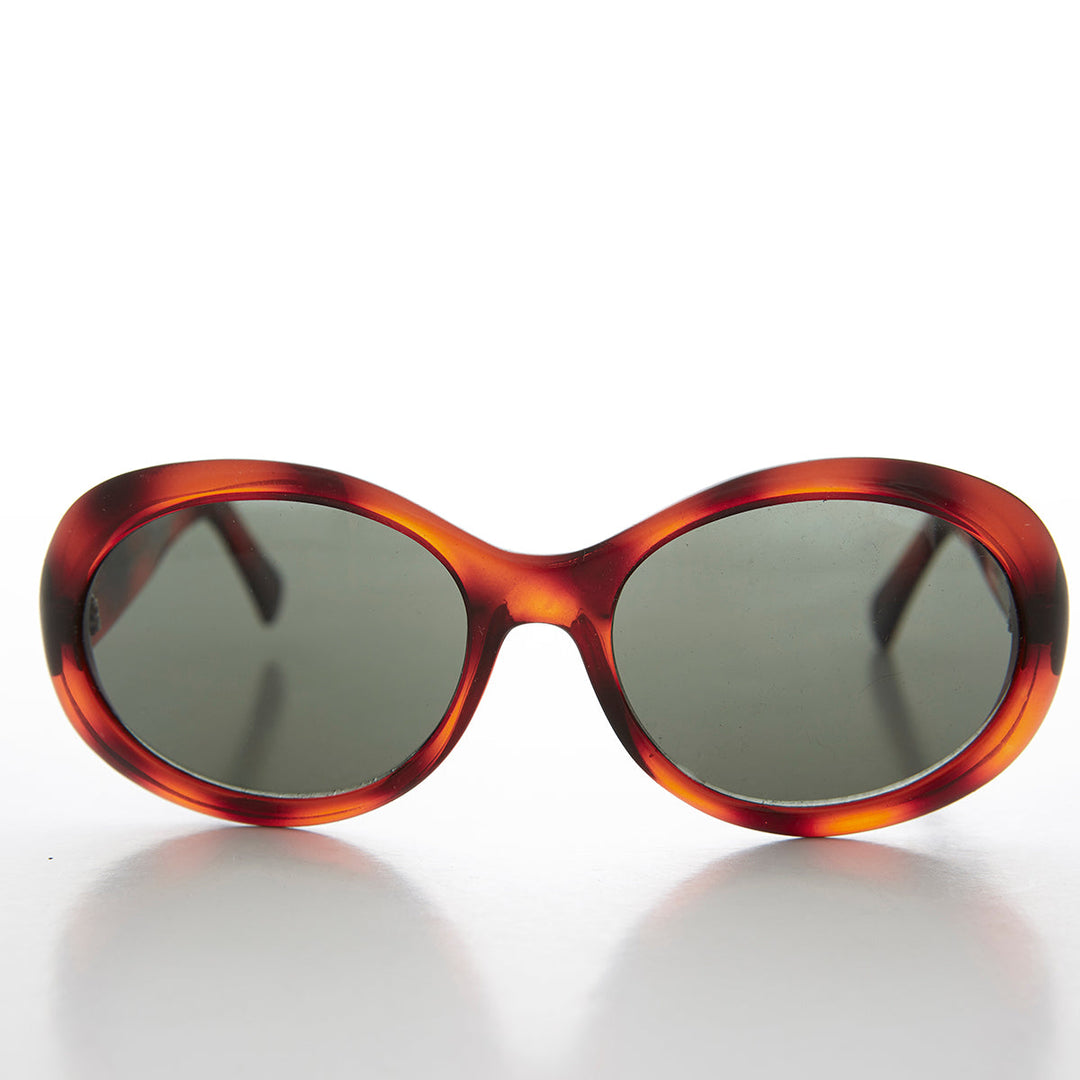 Big Oversize Oval Bug Eye Unisex Vintage 90s Mod Sunglass  - Bee