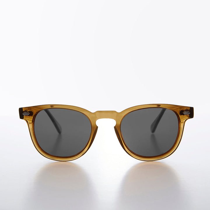 Amber Polarized Square Sunglass - Benson