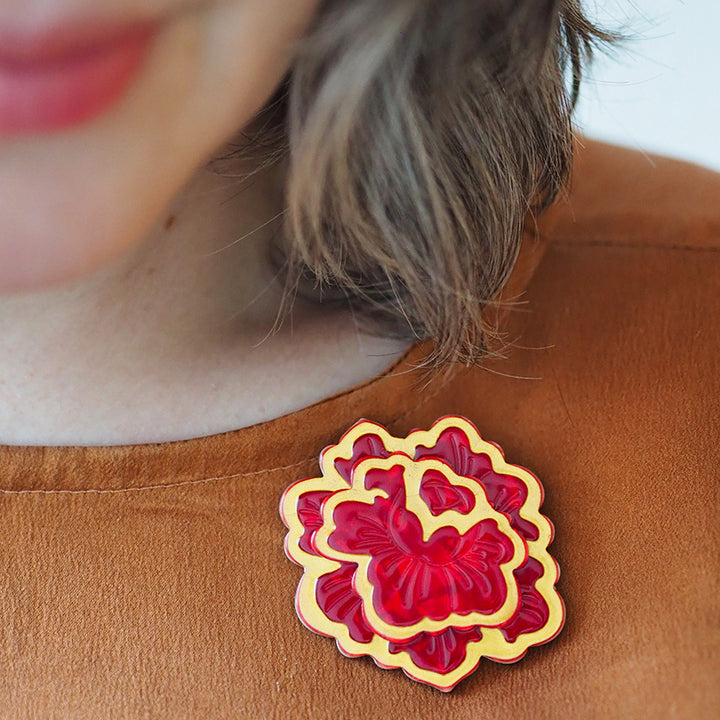 Flower of Life Brooch by Erstwilder x Frida Kahlo