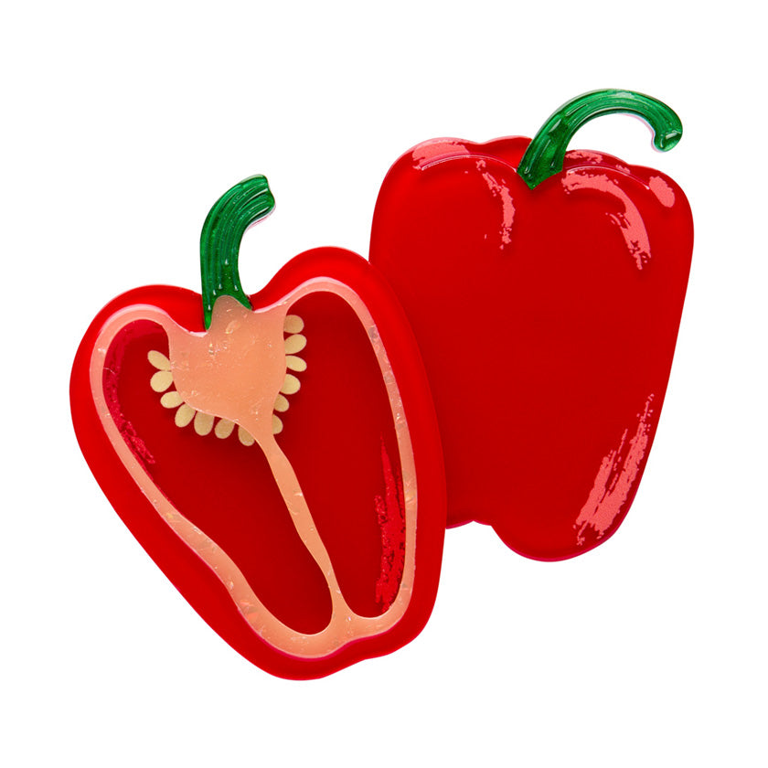 Capsicum Crush Brooch by Erstwilder