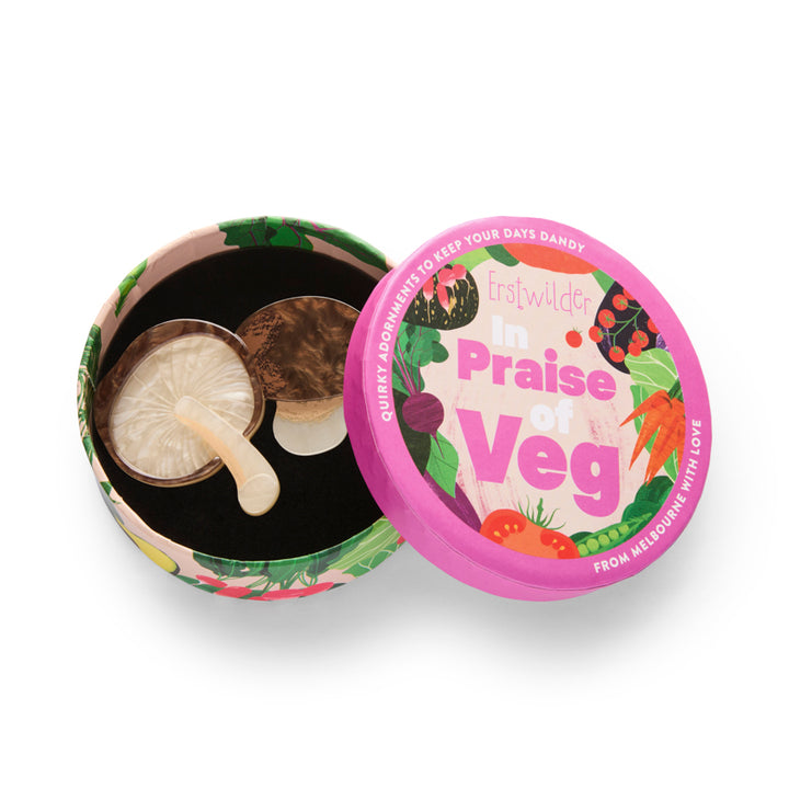 Mighty Mushie Brooch by Erstwilder