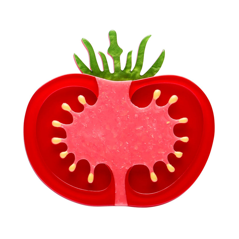 Tomato Time Brooch by Erstwilder