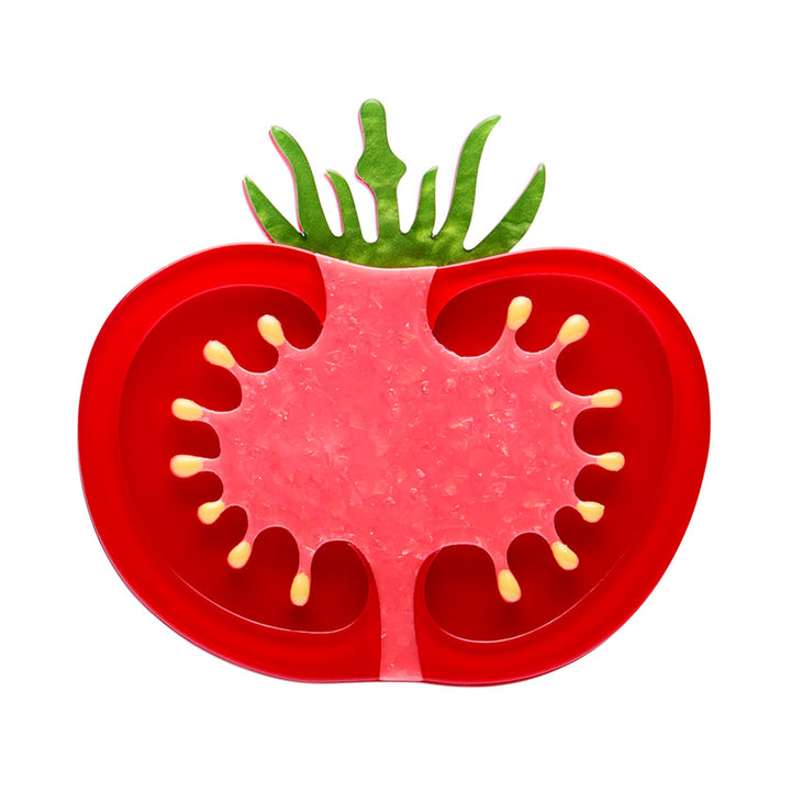 Tomato Time Brooch by Erstwilder