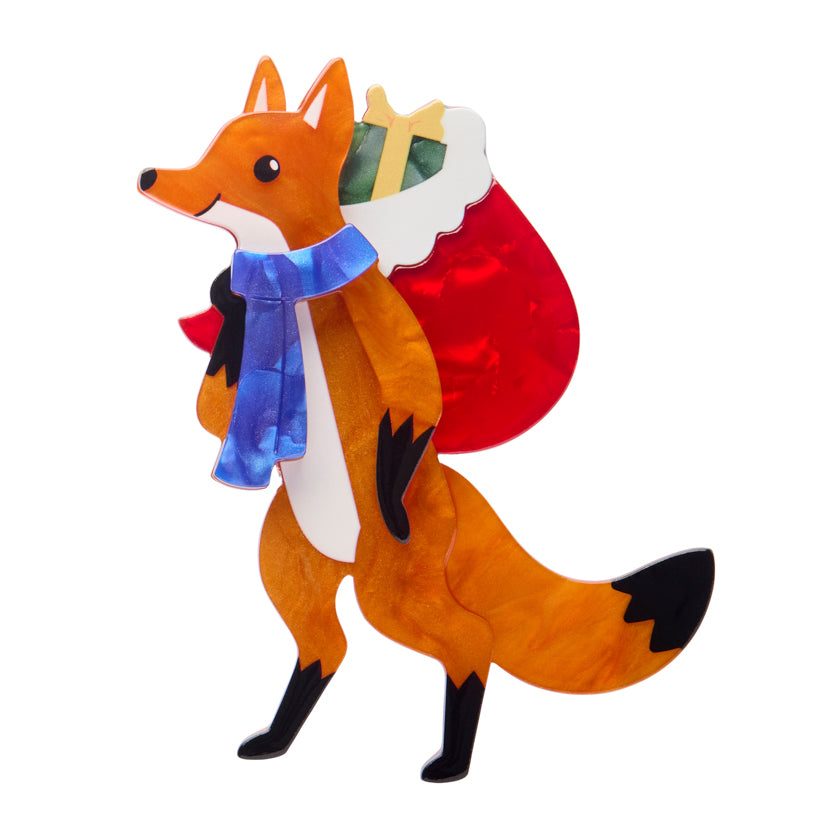 Freddy the Fox Brooch by Erstwilder