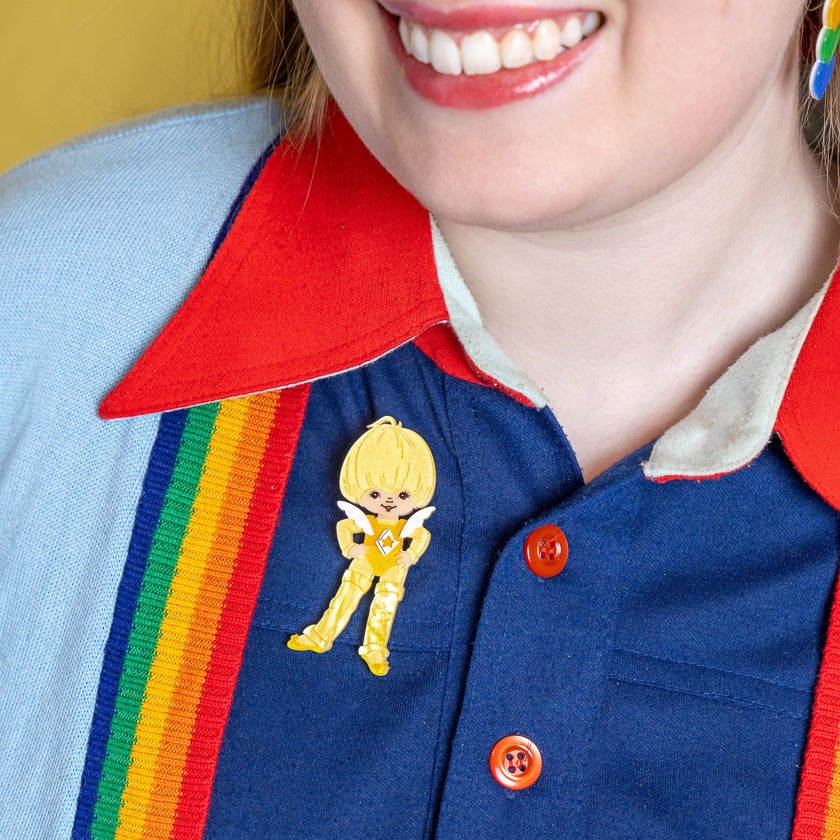 Canary Yellow Brooch Rainbow Brite x Erstwilder