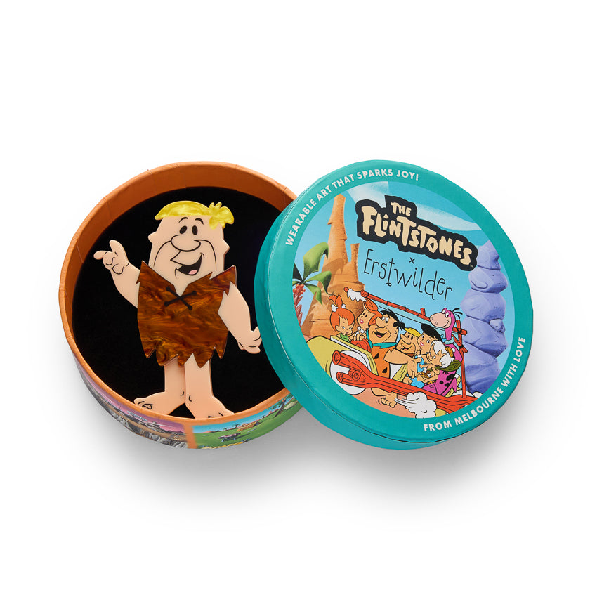 Barney Rubble Brooch by Erstwilder