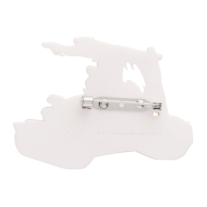 The Flintmobile Brooch by Erstwilder