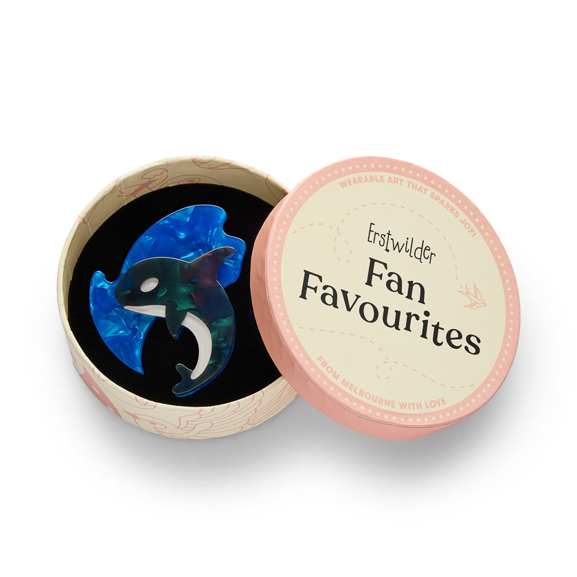 Olinda the Honorable Orca Brooch by Erstwilder