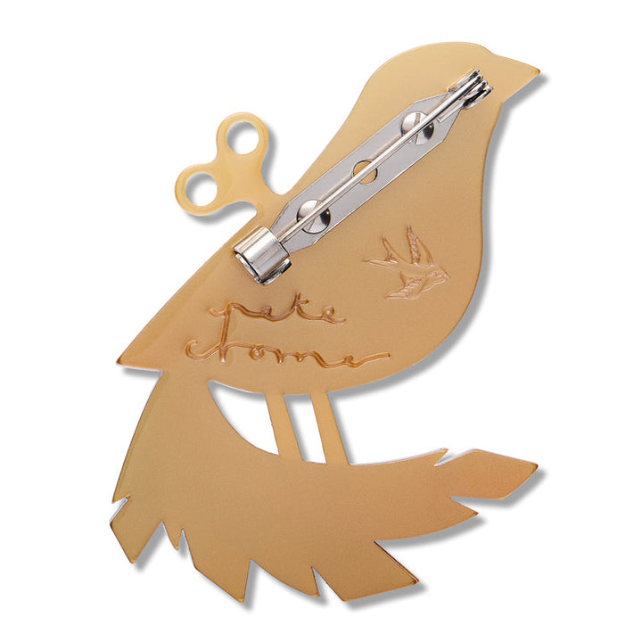 The Wind Up Brooch by Erstwilder x Pete Cromer
