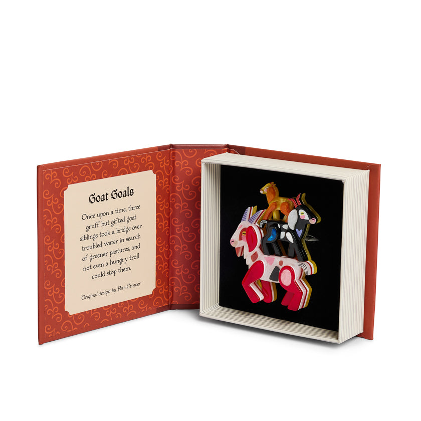 Goat Goals Brooch by Erstwilder x Pete Cromer