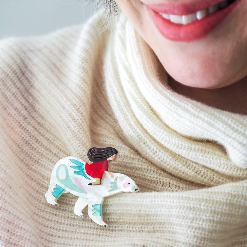 Polar Adventure Brooch by Erstwilder x Pete Cromer