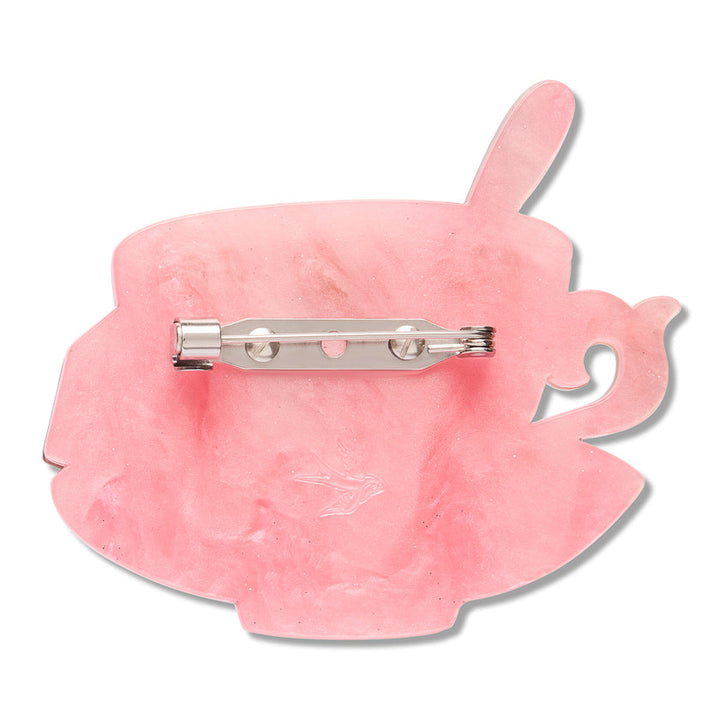 Fancy a Cuppa Brooch by Erstwilder - shown with Erstwilder gift box