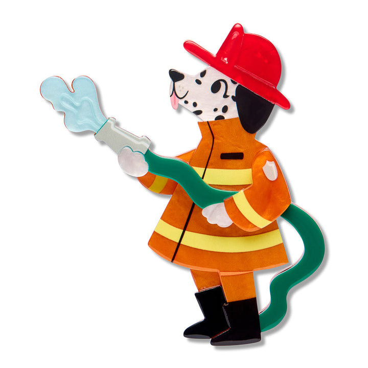 Fire Chief Spot Brooch by Erstwilder | Wild at Work Collection