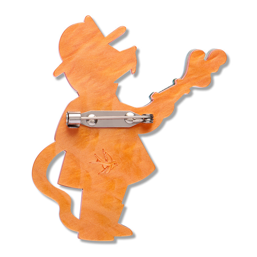 Fire Chief Spot Brooch by Erstwilder shown with gift box | Wild at Work Collection